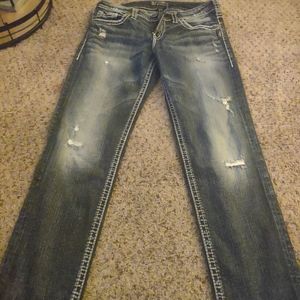 Silver woman's jeans